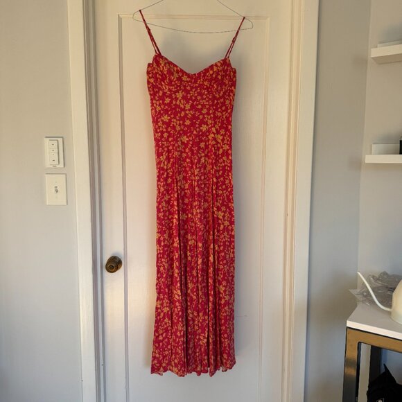 Free People Under The Moonlight Pink Floral Maxi Dress - Picture 2 of 7